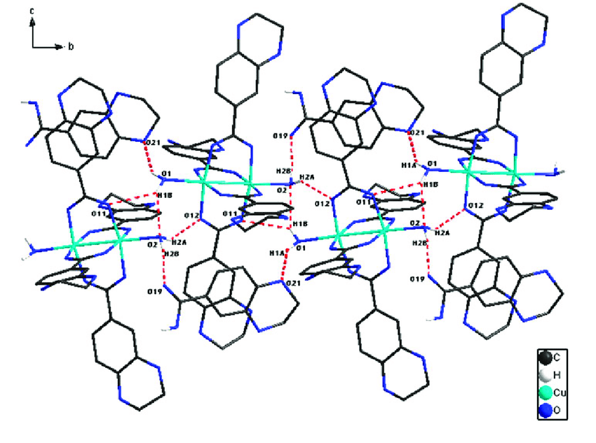 850x631 View Of Hydrogen Bond Driven 1 D Chain Of 2 Running Along