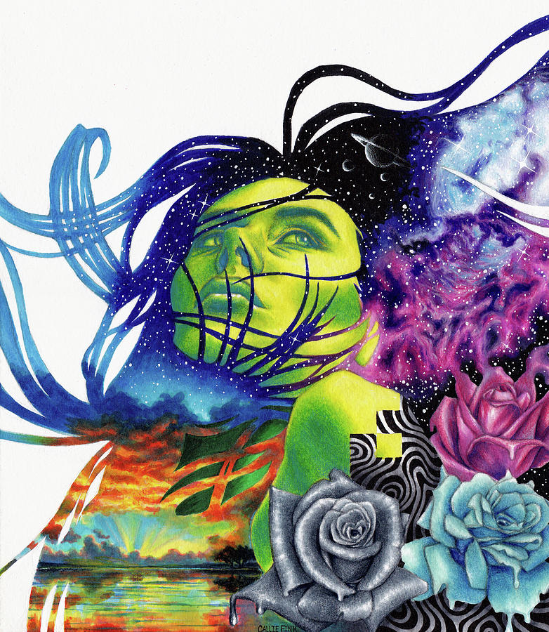 782x900 Hydrogen Drawing By Callie Fink