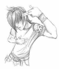 236x273 Anime Drawings Emo Anime Angel Boy, Anime Love Couples , Anime