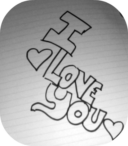 413x473 Pictures Cool I Love U Drawings,