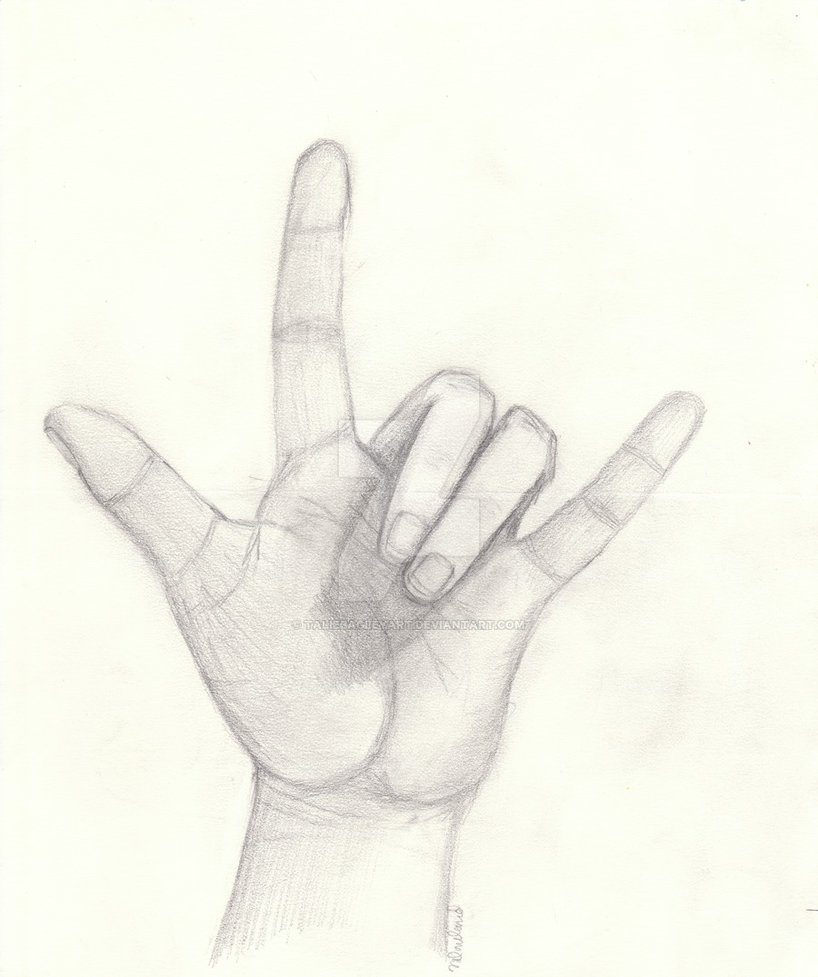 818x977 I Love You' Asl By Taliebagleyart
