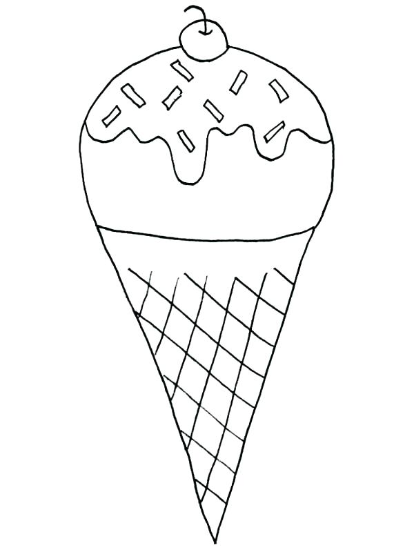 600x800 Ice Cream Cone Coloring Pages To Print Ice Cream Cone Coloring