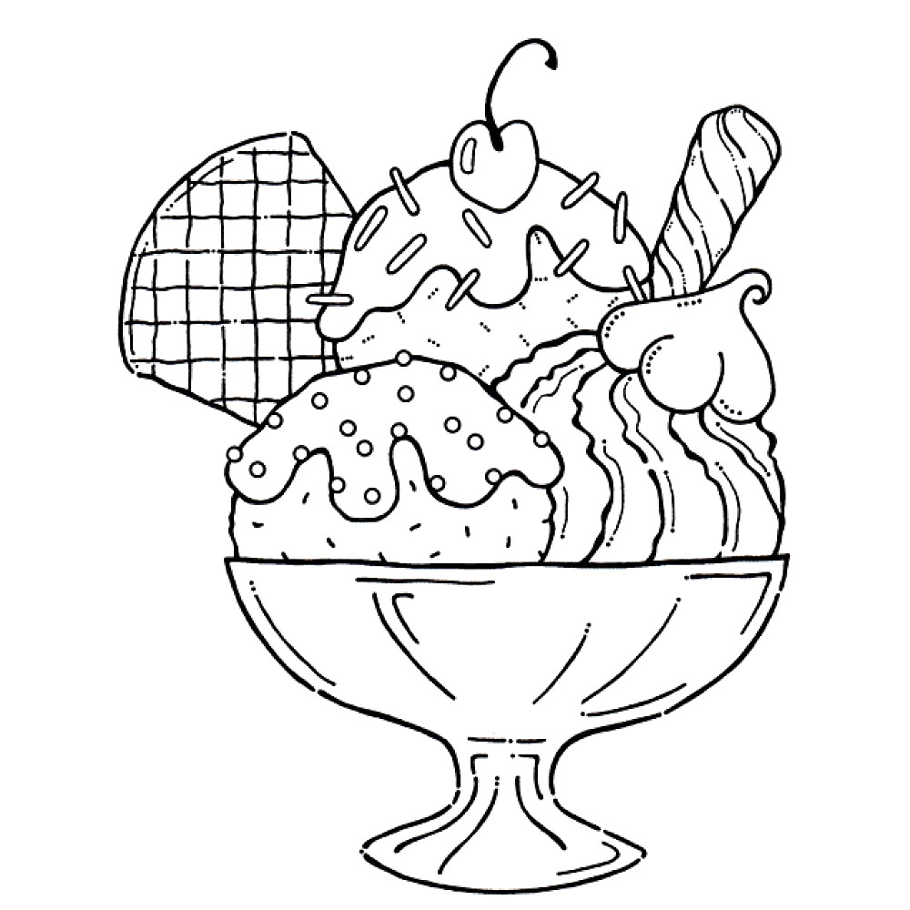 1000x1000 Profitable Ice Cream Cone Printable Coloring Pages Page 5179
