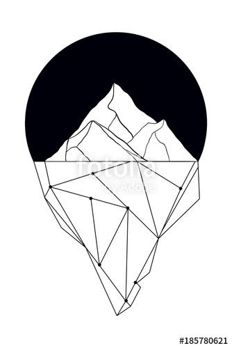 334x500 Abstract Iceberg Vector Illustration Stock Image And Royalty Free