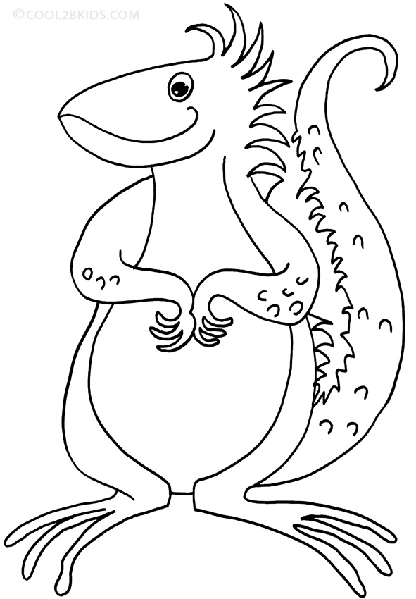 591x850 Printable Iguana Coloring Pages For Kids Cool2bkids