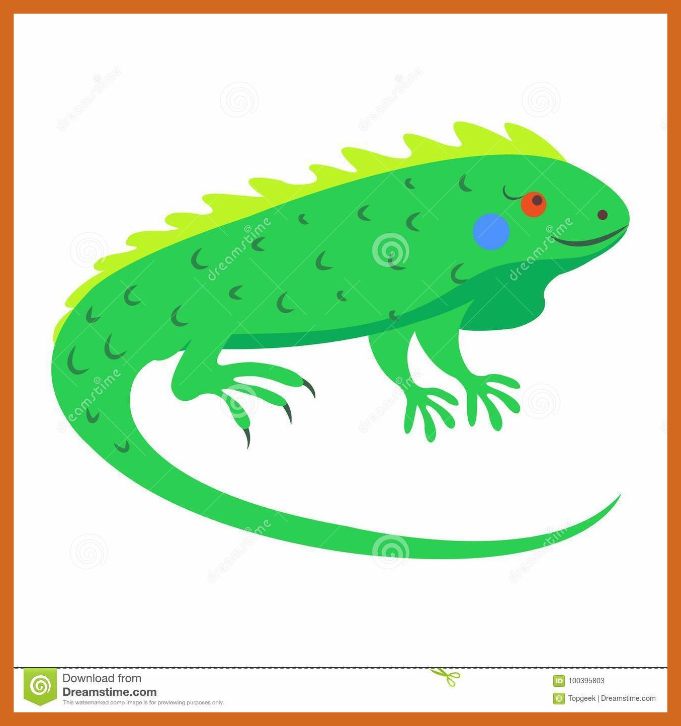 1354x1444 Inspiring Cute Iguana Cartoon Flat Vector Sticker Or Icon Stock