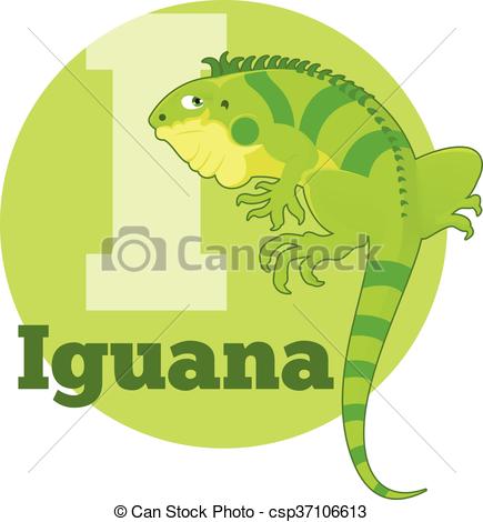 435x470 Vector Image Of The Abc Cartoon Iguana.