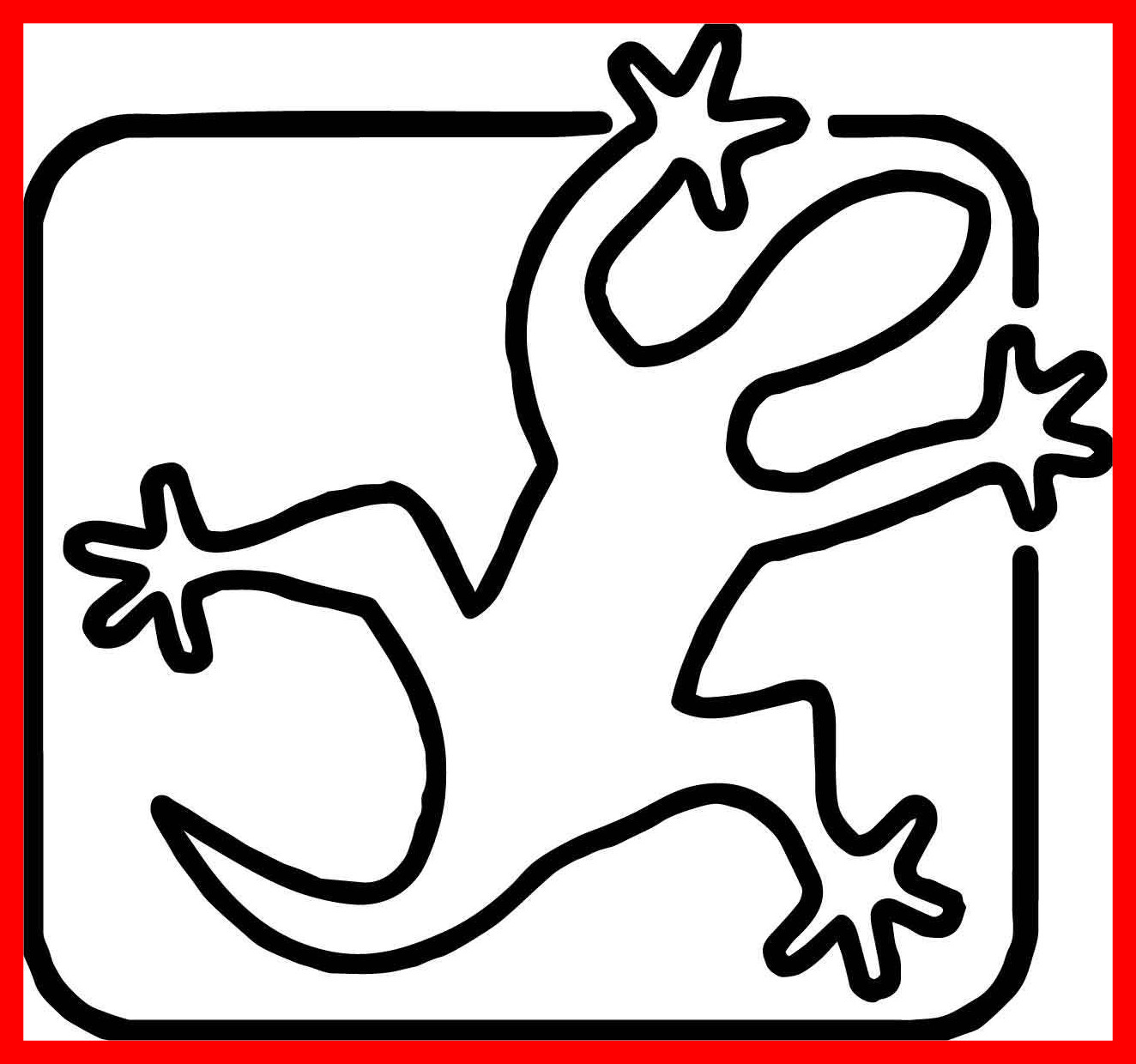 1324x1240 Shocking Lizard Drawing Outline At Getdrawings For Personal Use