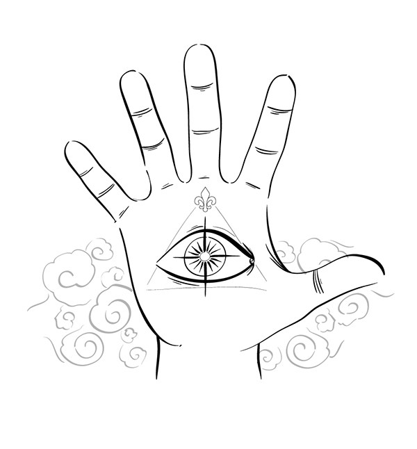 600x646 Illuminati Logo Drawing