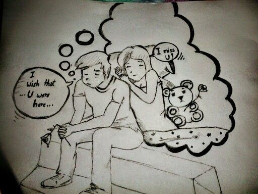 512x384 Was Really Missing Someone While Drawing This Sketch Art