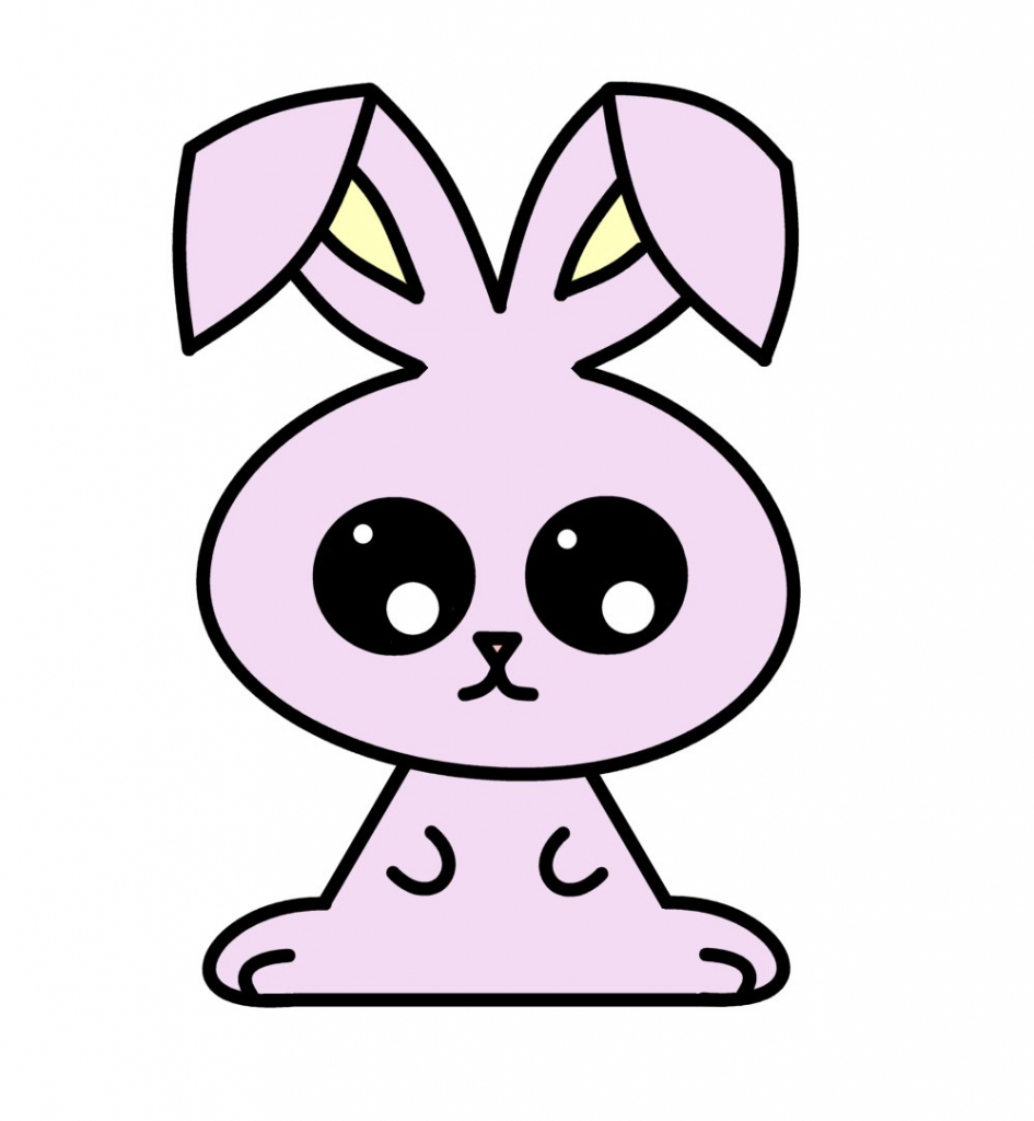 945x1024 Cute Bunny Drawings Drawing How To Draw A Cute Bunny Rabbit Easy