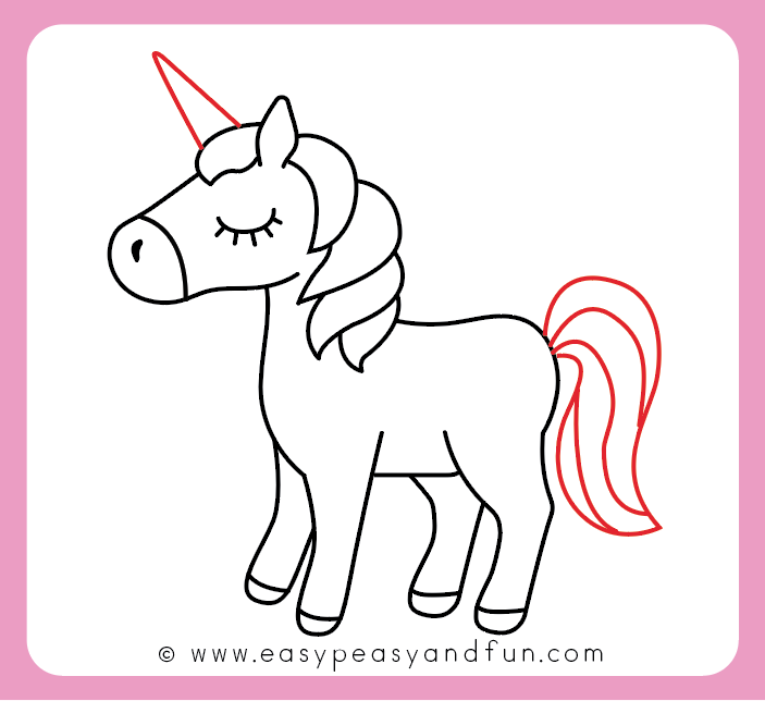 703x644 How To Draw An Unicorn