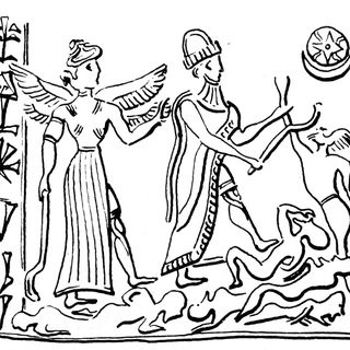 320x320 Drawing Of A Cylinder Seal Impression Of Mari. Ornan