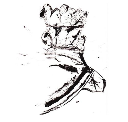 500x476 Baker Hat, Indian Ink Drawing, Portraits Nostalgic Naomi