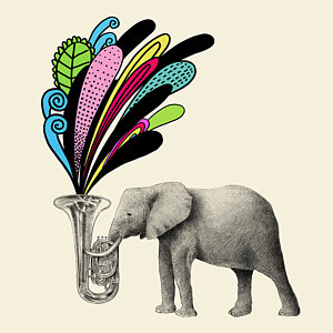 300x300 Color Burst Drawing By Eric Fan