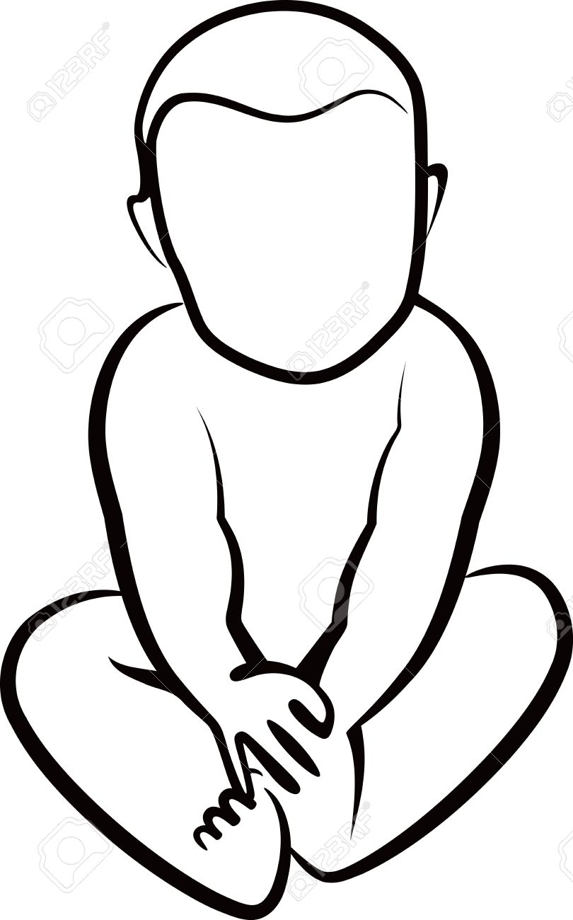 810x1300 Photos Simple Sketch Of A Baby,