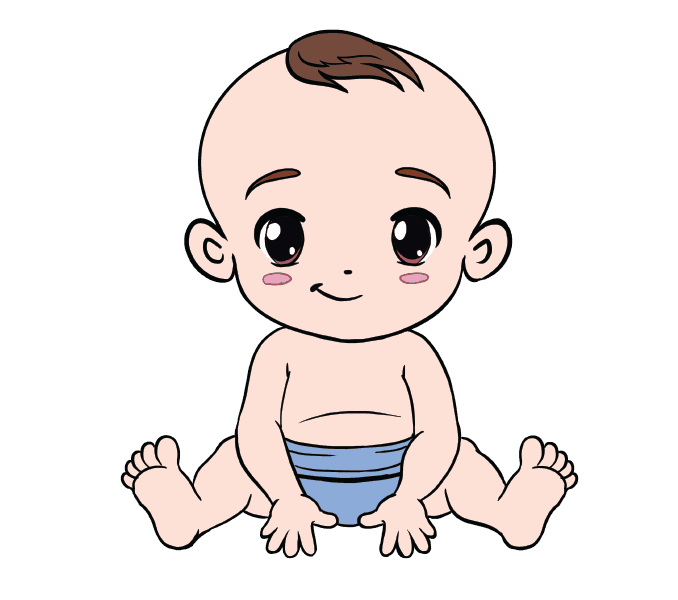 678x600 How To Draw A Baby In A Few Easy Steps Easy Drawing Guides