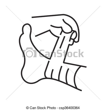 450x470 Line Icon Medical Patient Icon, Injury Leg Clip Art Vector