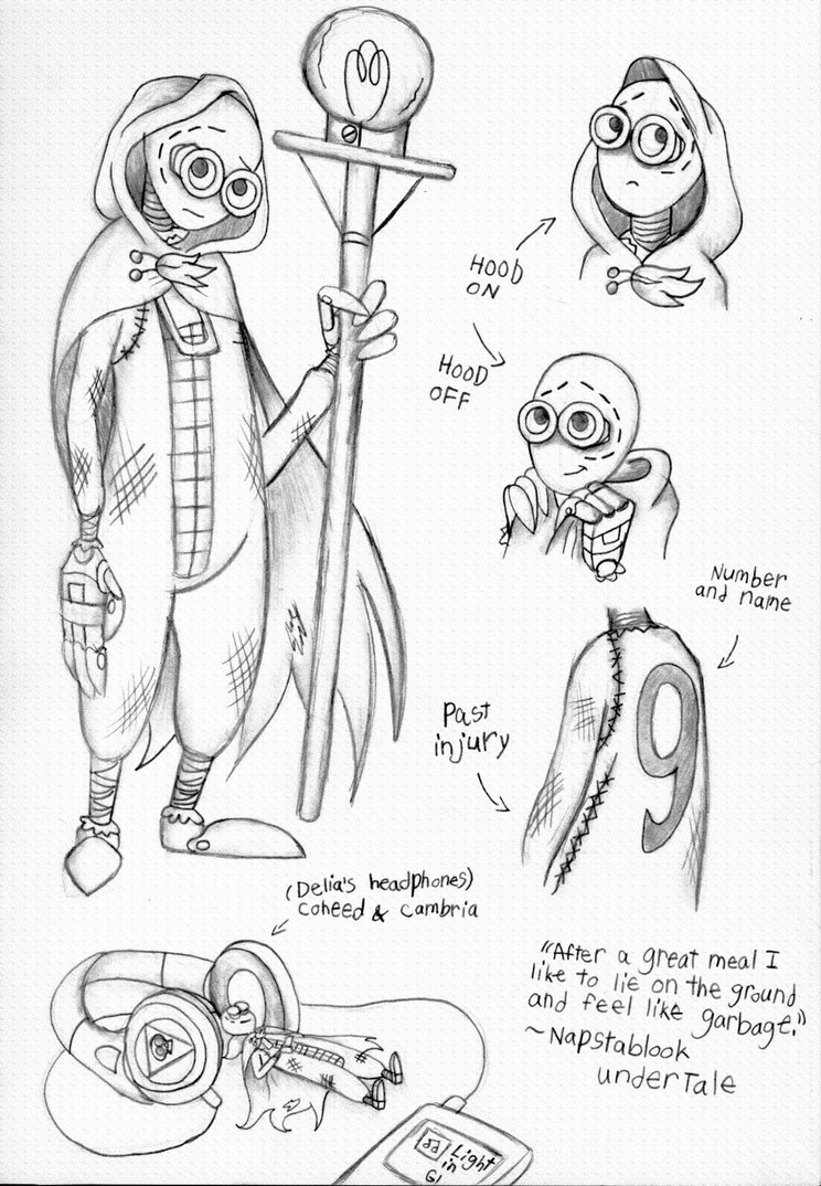 744x1074 9's Cloak Sketch By Piddies0709