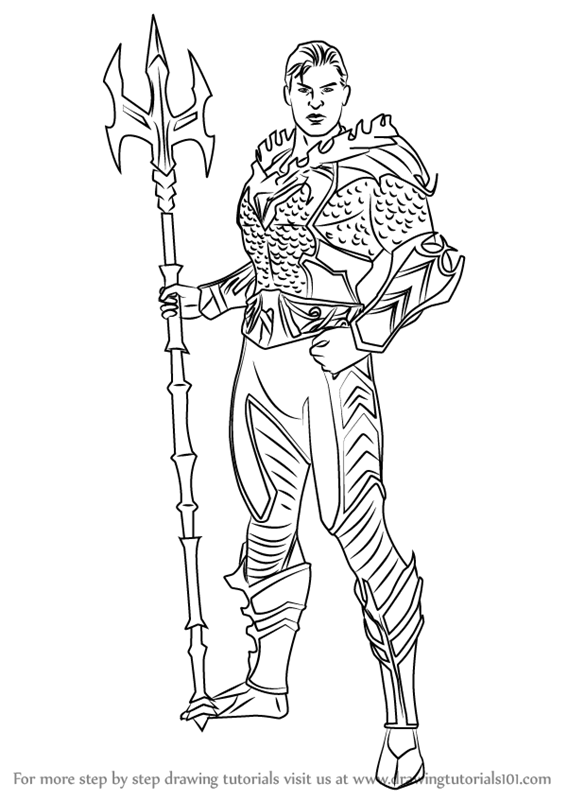 567x800 Learn How To Draw Aquaman From Injustice
