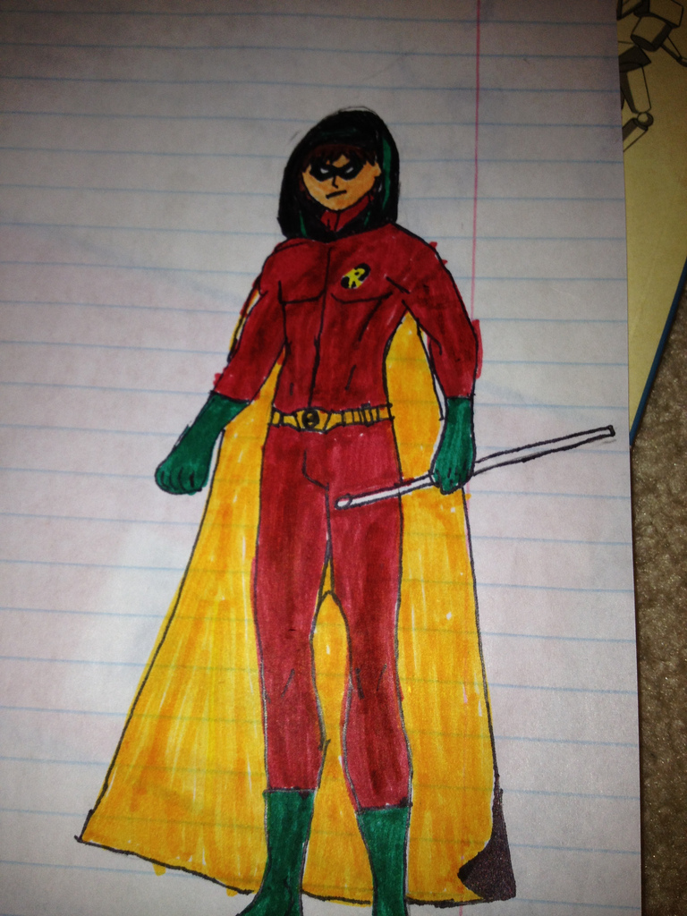 768x1024 Robin Injustice Concept Art This Is A Drawing Of What I