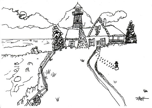 614x434 Drawing Christmas Cards In Pen And Ink