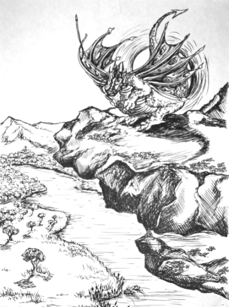 447x600 Fantasy And Science Fiction Drawings And Sketches Gambyte