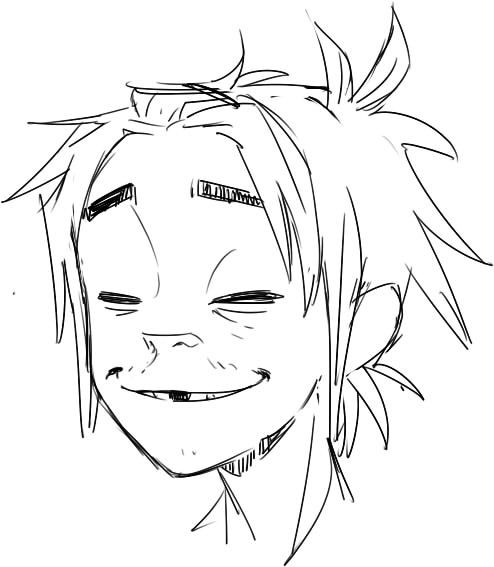 494x567 My Lil Innocent Boy Artworks Gorillaz, Jamie