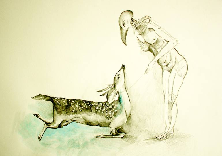 770x544 Saatchi Art The Capture Of The Innocent Drawing By Amy Higgins