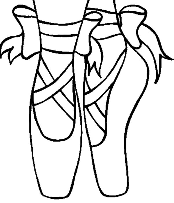 600x698 Ballet Shoes Drawing At Getdrawings Fun Time Inside Pointe