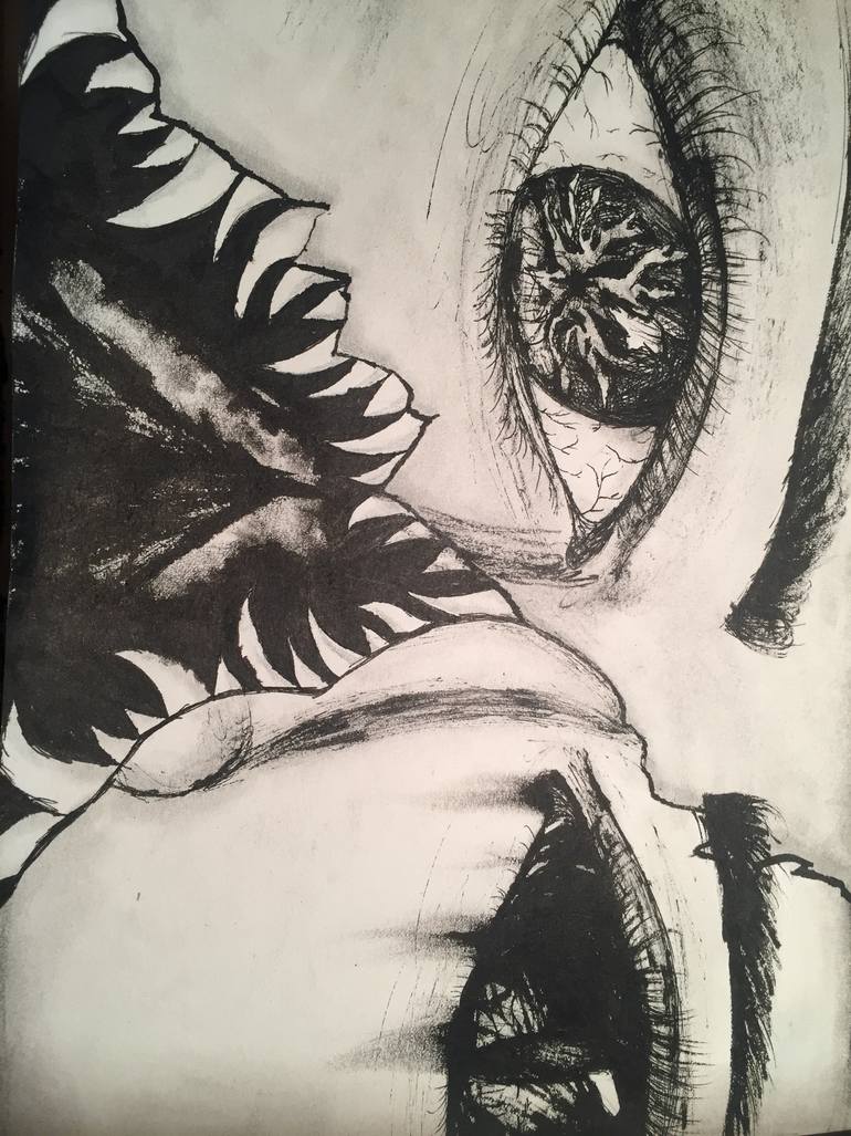 770x1027 Saatchi Art Demons Inside Drawing By Isabella Borgogelli