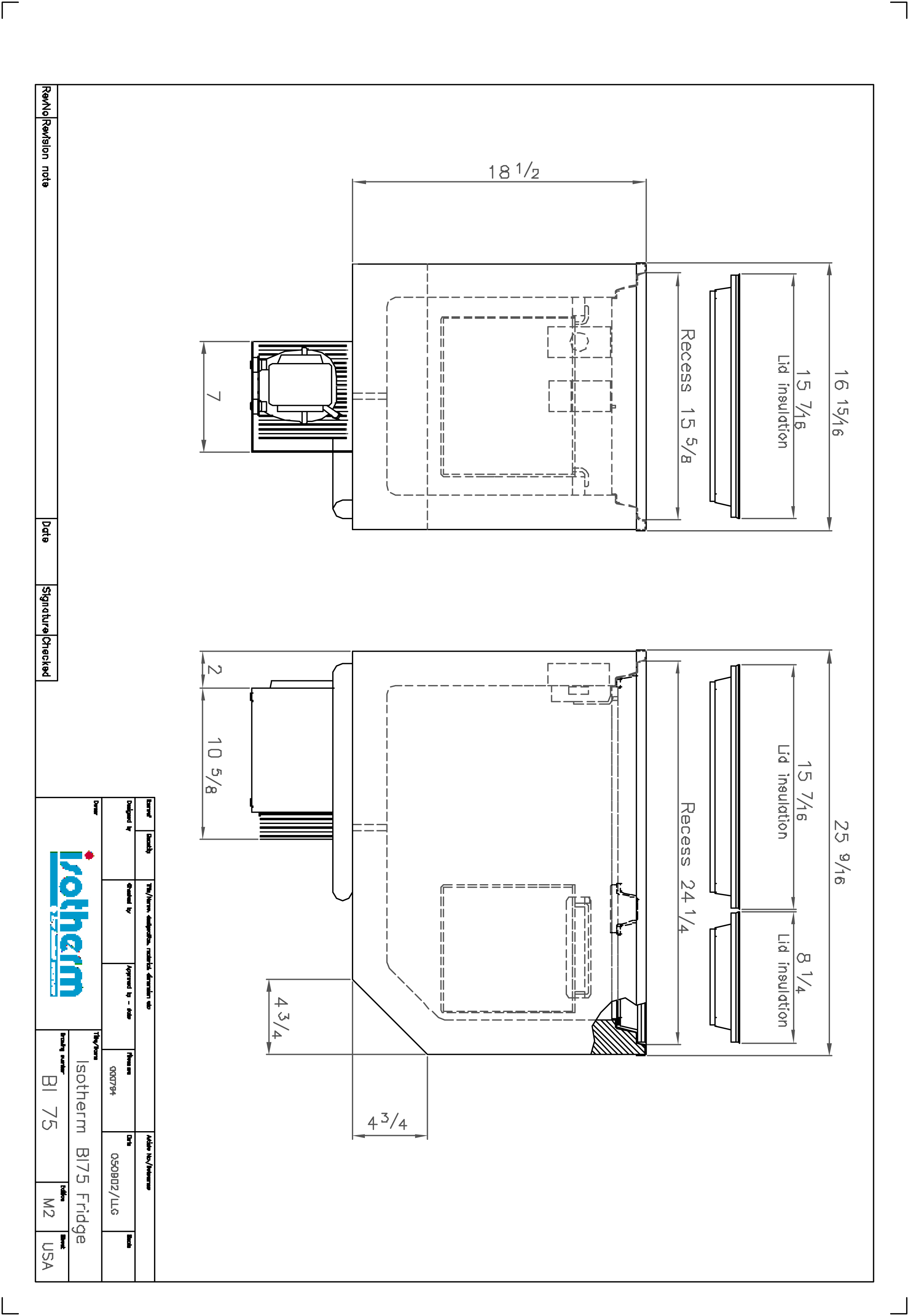 2312x3346 Isotherm Build In 75, Dc Only Refrigerator And Freezer