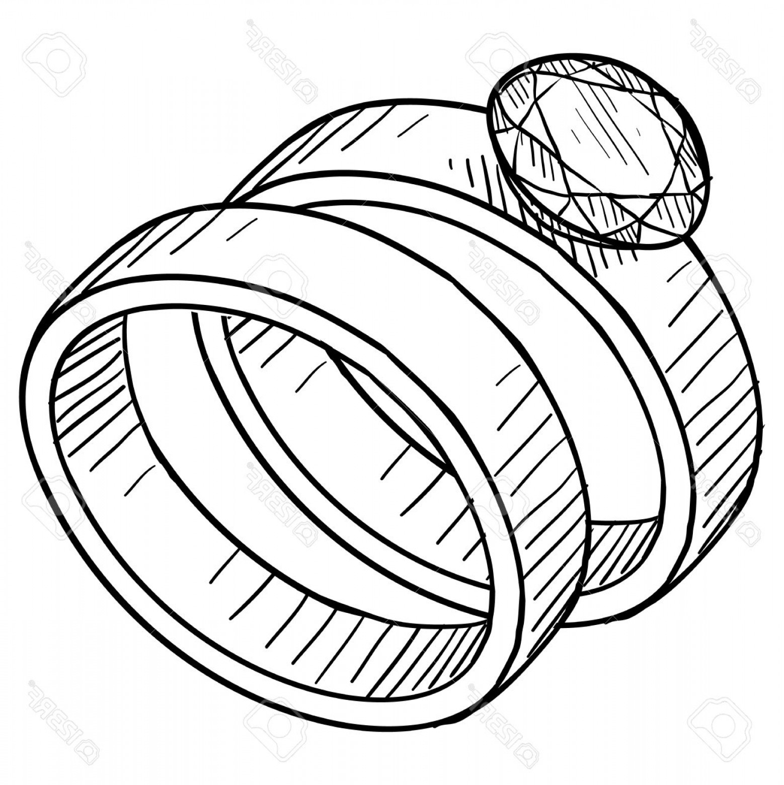 1558x1560 Photodoodle Style Diamond Wedding Ring And Engagement Ring