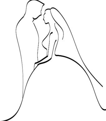 340x391 Interracial Couples Drawing