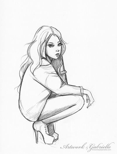 400x526 729 Best Cute Girl Images On Drawings, Drawing Ideas