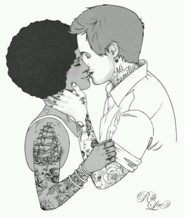 606x721 Afro Interracial Love L.o.v.e