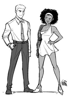 236x333 Cute Interracial Couple Illustration