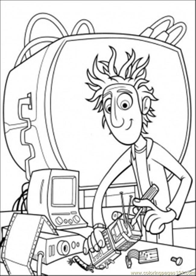 650x913 Young Inventor Coloring Page