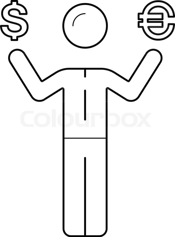 592x800 Investment Vector Line Icon Isolated On White Background