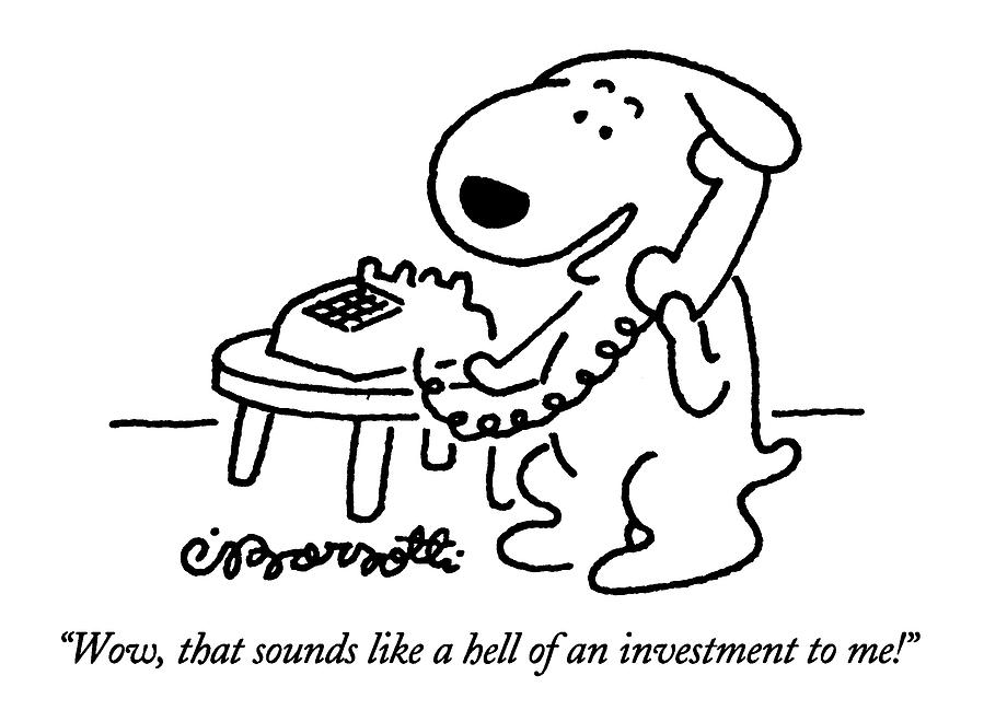 899x660 Wow, That Sounds Like A Hell Of An Investment By Charles Barsotti