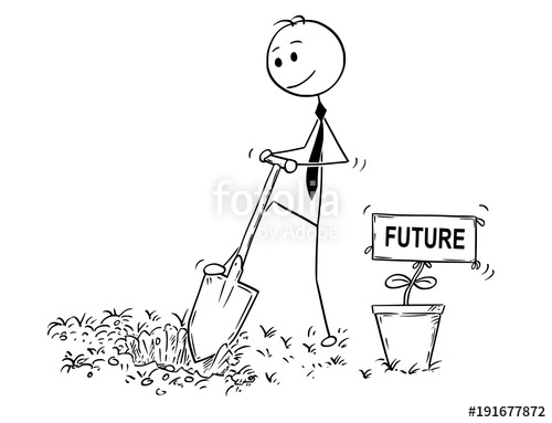 500x383 Cartoon Stick Man Drawing Conceptual Illustration Of Businessman