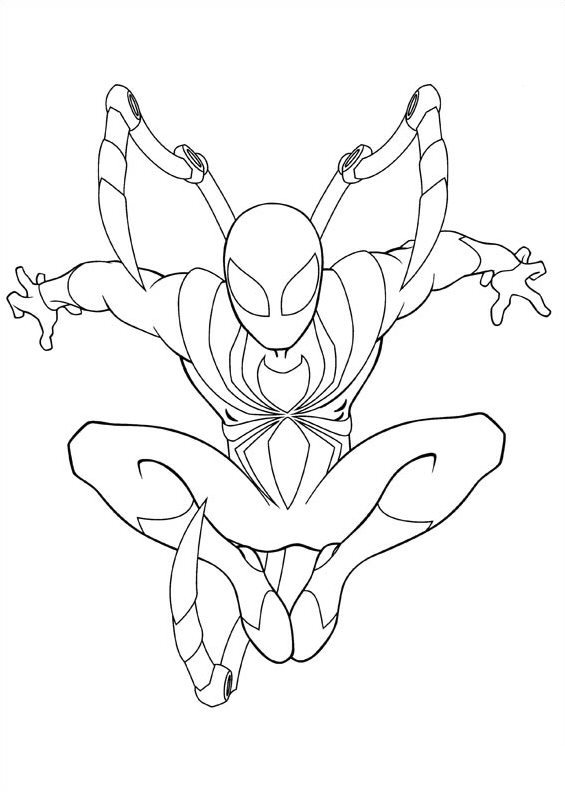 565x792 Scarlet Spider Coloring Pages