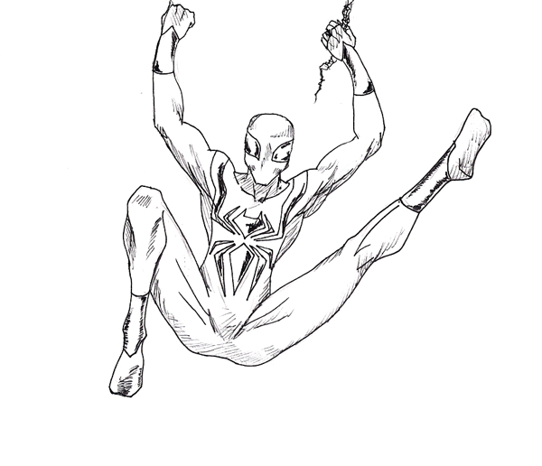600x516 Week 1 Day 5 Iron Spider Man By Jaehoon