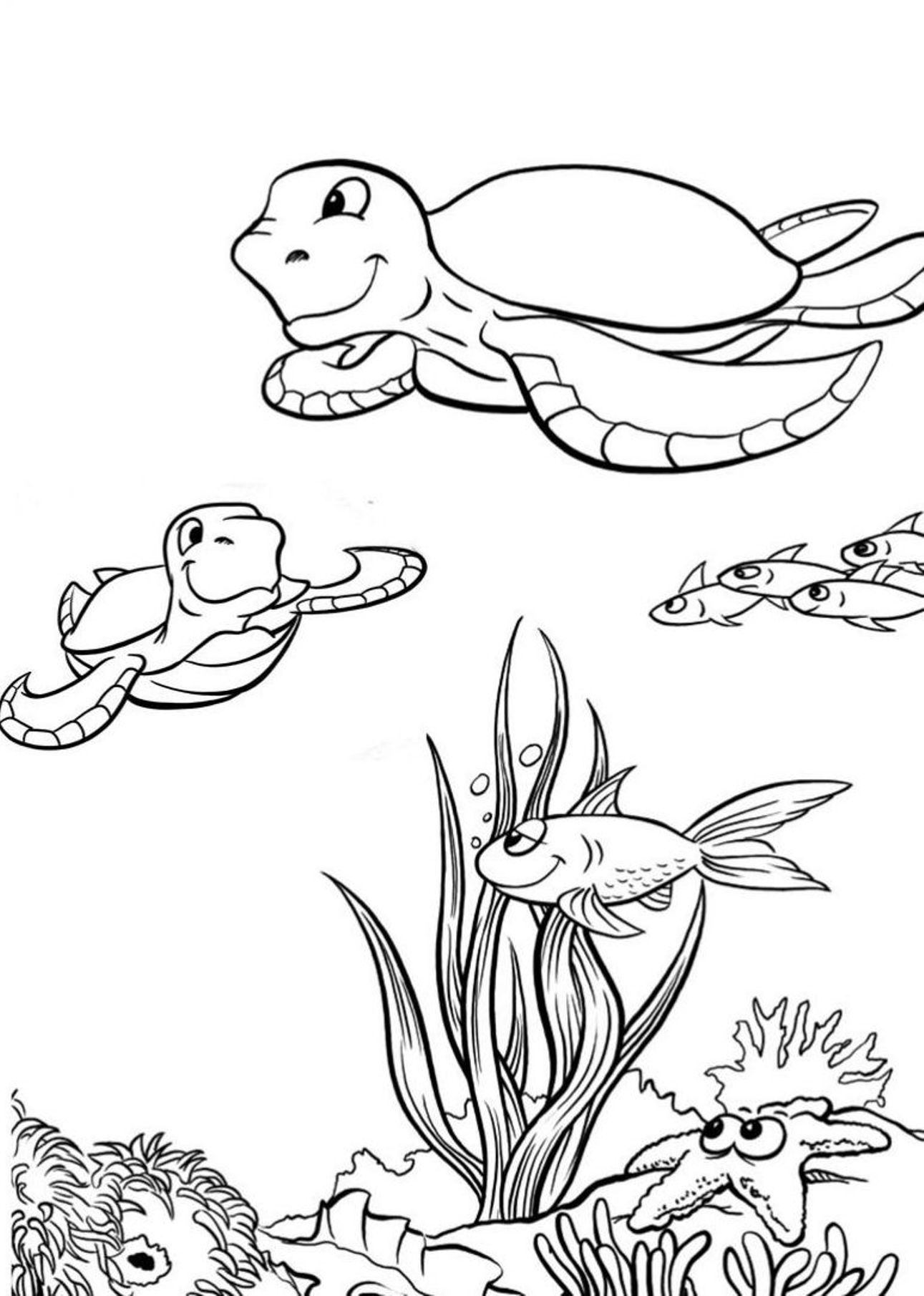 1291x1810 Related Turtle Coloring Pages Item 12139, Turtle Coloring Pages
