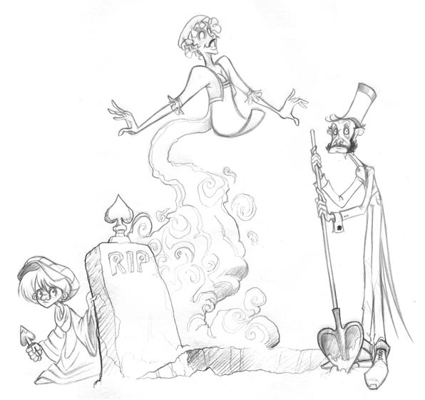 596x562 Jack, Queen, King Of Spades By ~borogove13