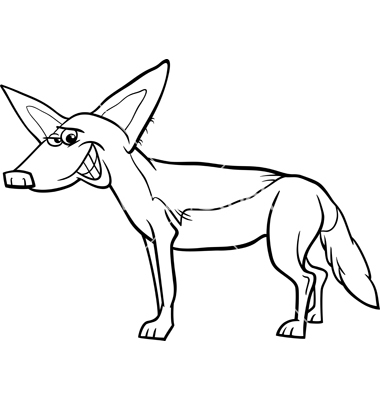 380x400 Jackal Clipart