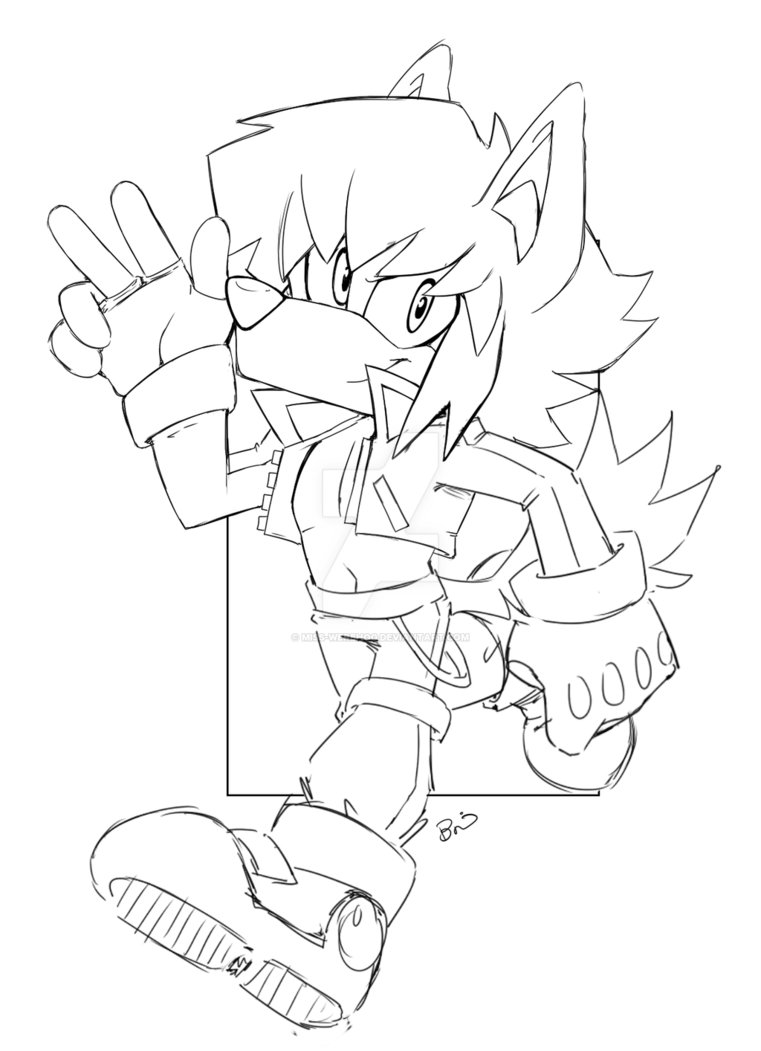 761x1051 Jay The Jackal Sketch By Miss Werehog