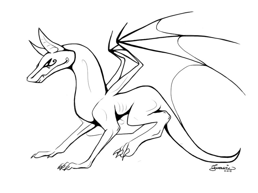 900x675 Winged Jackal Lineart By Noobelly