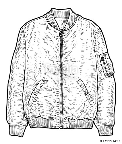 425x500 Man Jacket Illustration, Drawing, Engraving, Ink, Line Art, Vector