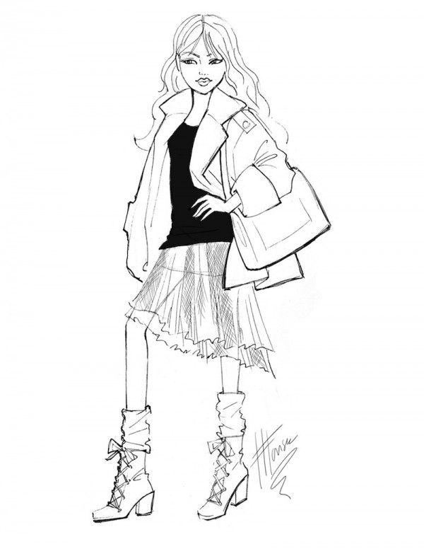 600x776 Best Fashion Sketch Images On Fashion Drawings